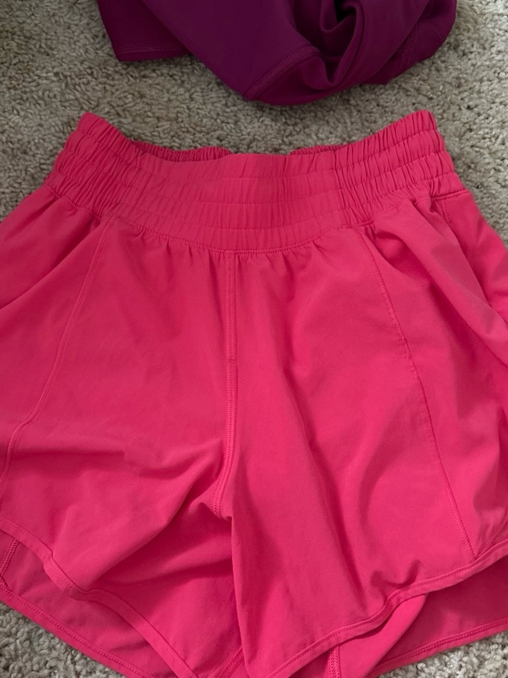 lululemon athletica Bright Hot Pink Athletic Shorts